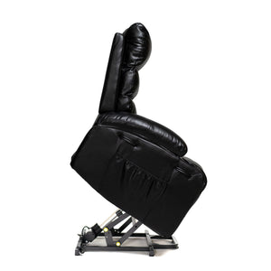 Large Size Electric Power Lift Recliner Chair Sofa With 8 Point Vibration Massage And Lumbar Heat