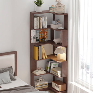 L-Shaped Corner Bookshelf