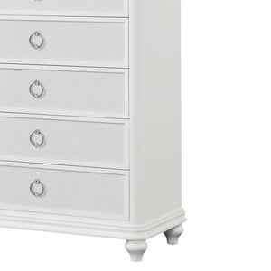 Abigale - 5 Drawer Chest With LED Lighting - White