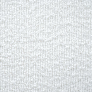 Cream-Colored Boucle Upholstered Bed with Rubber Wood Foot, King