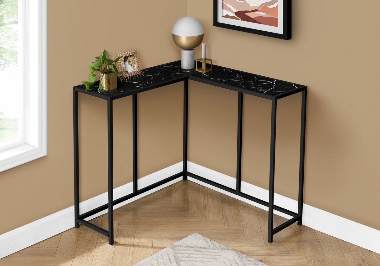 Corner Accent Console Table For Entryway, Unique L-Shaped Design - Best Buy Furniture