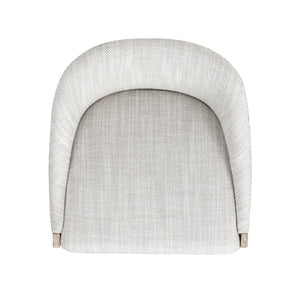 Newport 26.5" Coastal Curved Back Counter Stool, Two-Tone Neutral