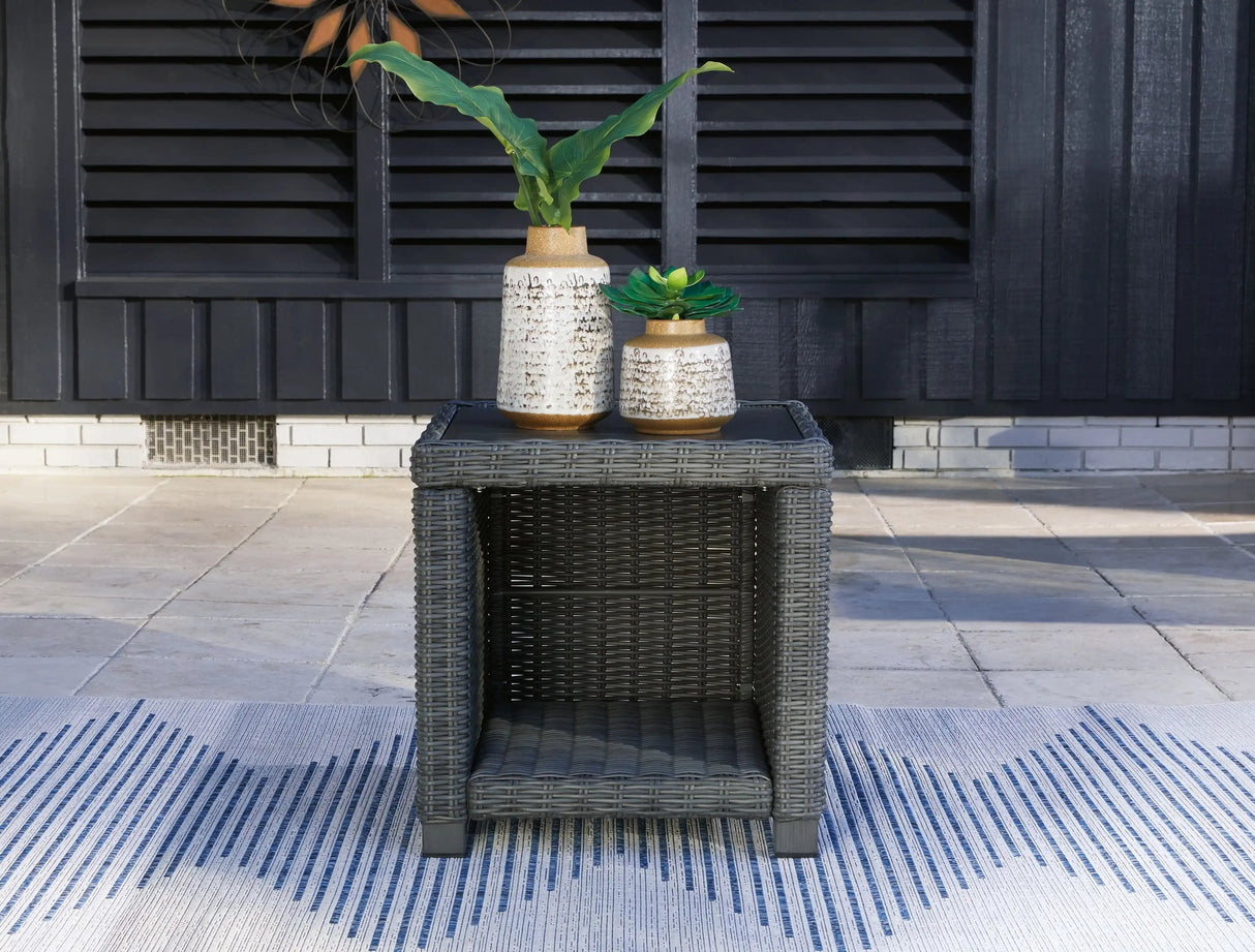 Elite Park - Square End Table - Gray - Best Buy Furniture