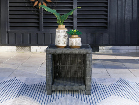 Elite Park - Square End Table - Gray - Best Buy Furniture