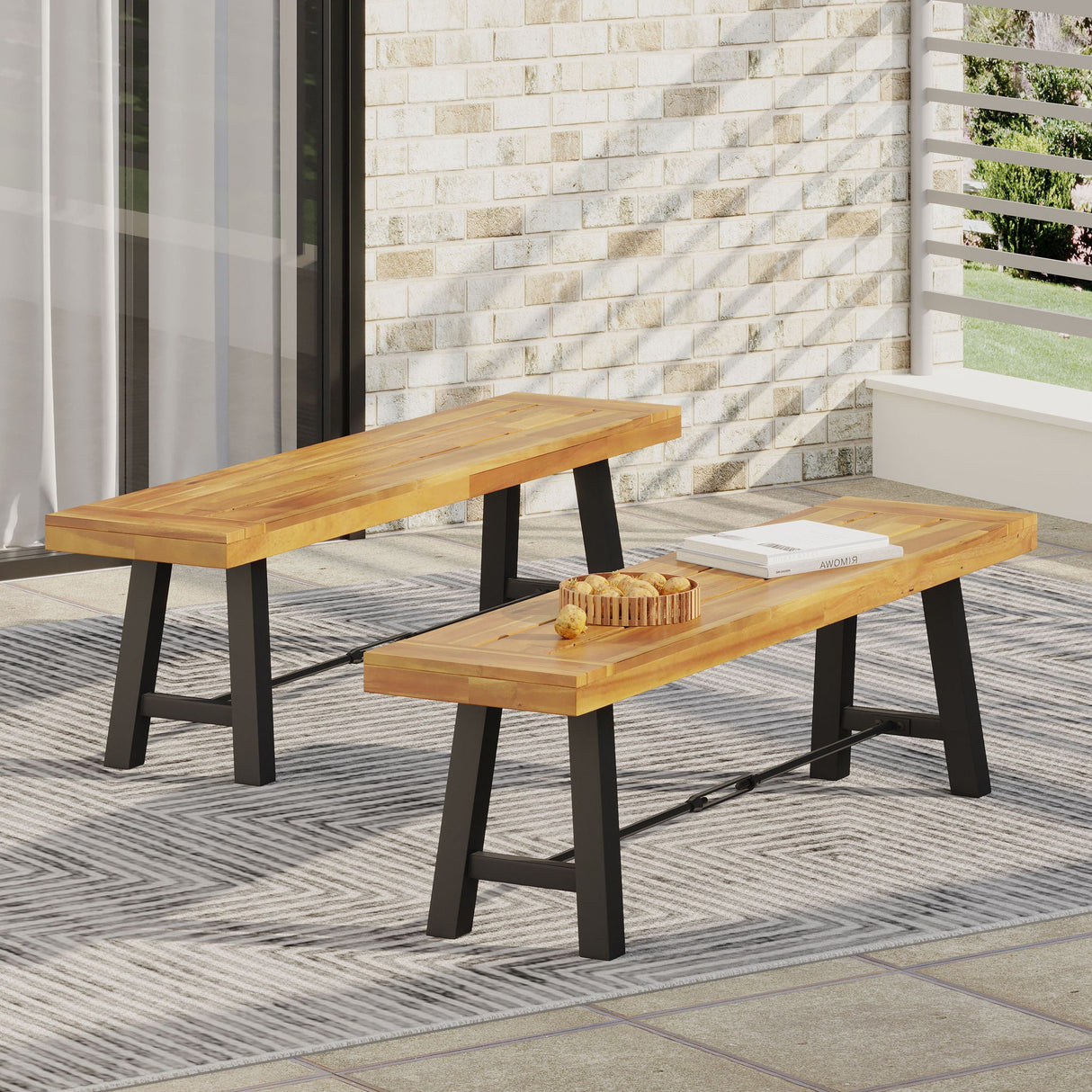 Catriona - Bench - Teak - Best Buy Furniture
