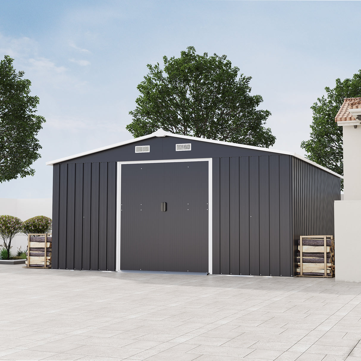 Campcraft 10x12ft Color Steel Plate Storage Shed