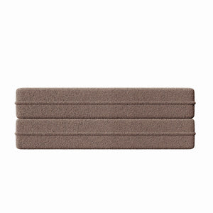 Modern Floor Sofa, With 2 Pillows, Convertible Teddy Fabric Foam Filled Bed
