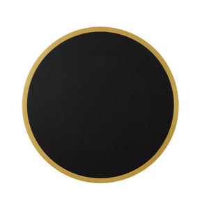Modern Faux Leather Nesting Round Coffee Table Set of 2