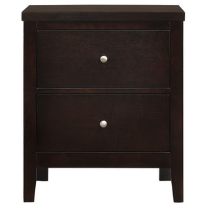 Garrett - 2 Drawer Nightstand - Cappuccino