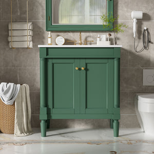 Bathroom Vanity Cabinet With Sink, Soft Close Doors, Storage Cabinet