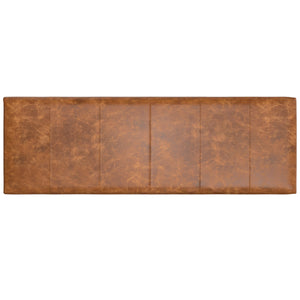 Candice - Ottoman Bench - Tan / Black