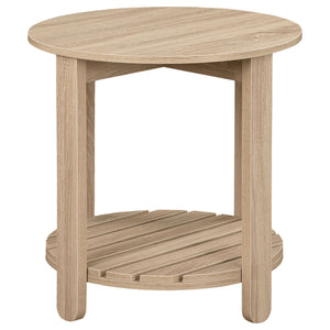 Brookson - Round 2 Piece Coffee And End Table Set - Natural