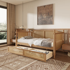Full Size Daybed With 2 Drawers - Walnut