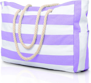 Waterproof Oversized Beach Tote Bag 20L Sandproof Zip Travel Carryall