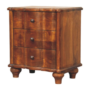 Solid Wood Lume Panel Bedside Table