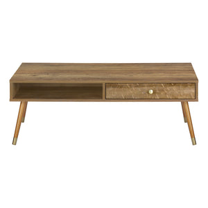 Coffee Table, Accent, Cocktail, Rectangular, Storage, Living Room, Wood Legs, Mid Century - Walnut - Best Buy Furniture