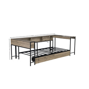 Bedepot Twin Storage Bed with Bookcase - view 2