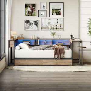 Bedepot Twin Storage Bed with Bookcase - view 4