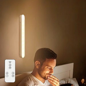 USB Rechargeable LED Night Light 3 Color Dimmable Magnetic Cabinet Lamp