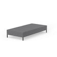 BedTech Knock Down Mattress Foundation with Tool-Free Assembly in Dark Gray