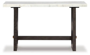 Burkhaus - Sofa Table - White / Dark Brown - Best Buy Furniture