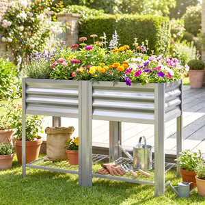 Outsunny Galvanized Steel Raised Garden Bed