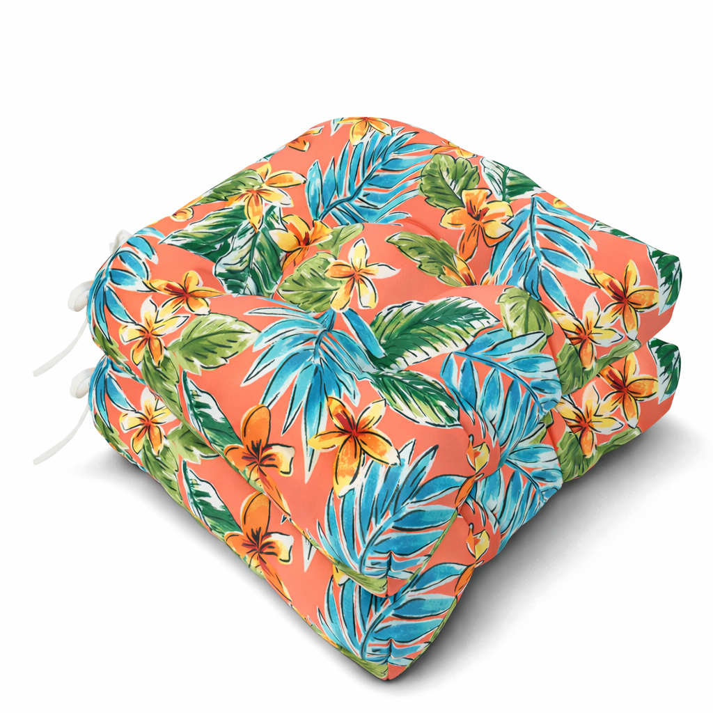 BEI YOU Outdoor Chair Cushions Set of 2 with Tufted Support