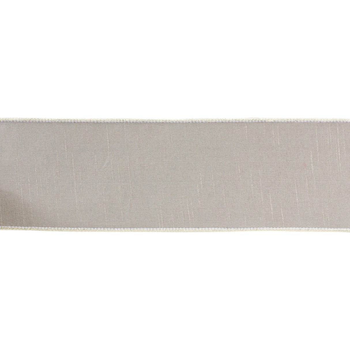 Beige Holiday Ribbon 4" x 10 Yds. - Tuesday Morning - Decorative Objects