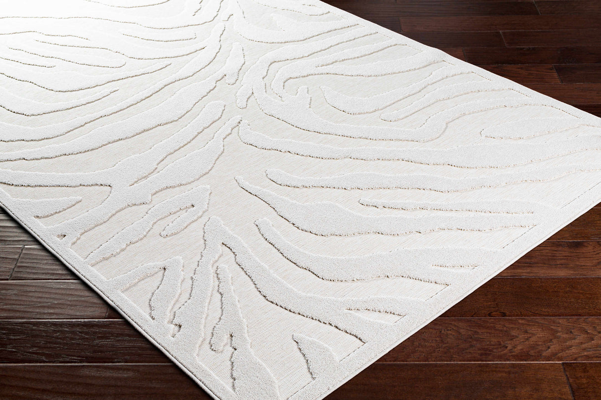 Benzonia 3D White Zebra Rug