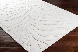 Benzonia 3D White Zebra Rug