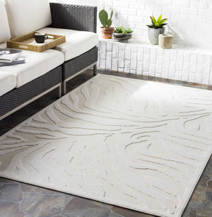 Benzonia 3D White Zebra Rug