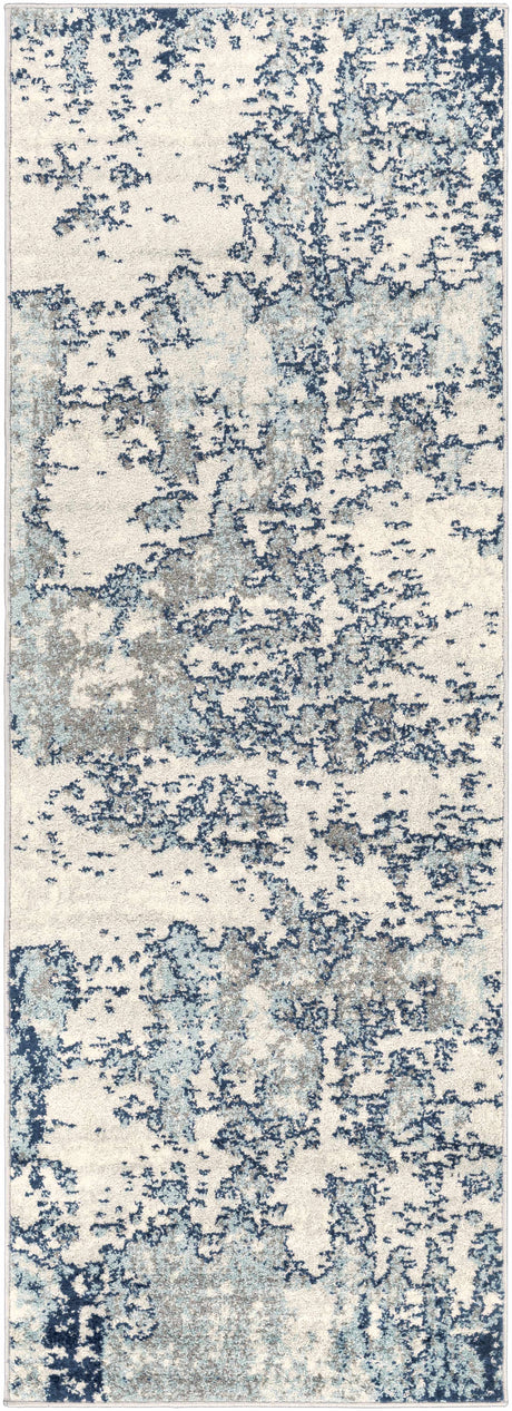 Beverly Abstract Blue Area Rug