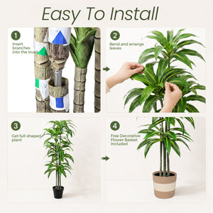 Dracaena Artificial Plant Indoor - 5.5FT