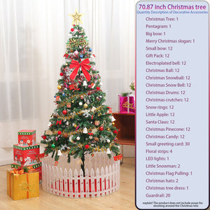 6ft Artificial Christmas Tree with LED Energy-Saving Lights