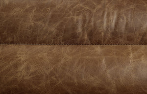 Rafer Cocoa Top Grain Leather Sofa