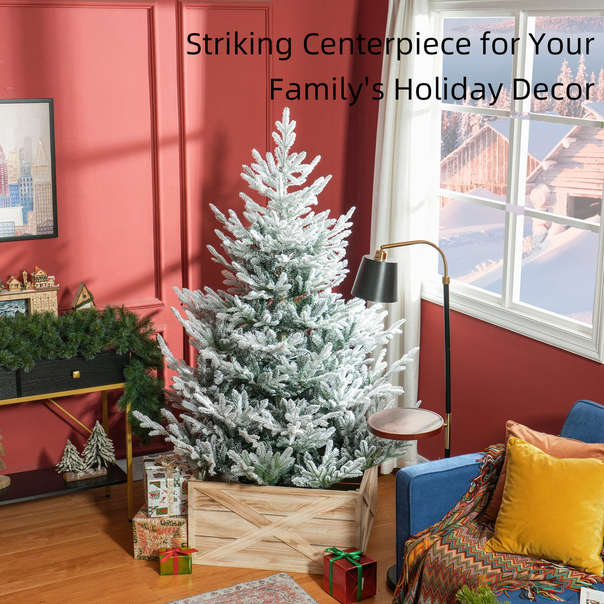 HOMCOM 6 Foot Artificial Christmas Tree