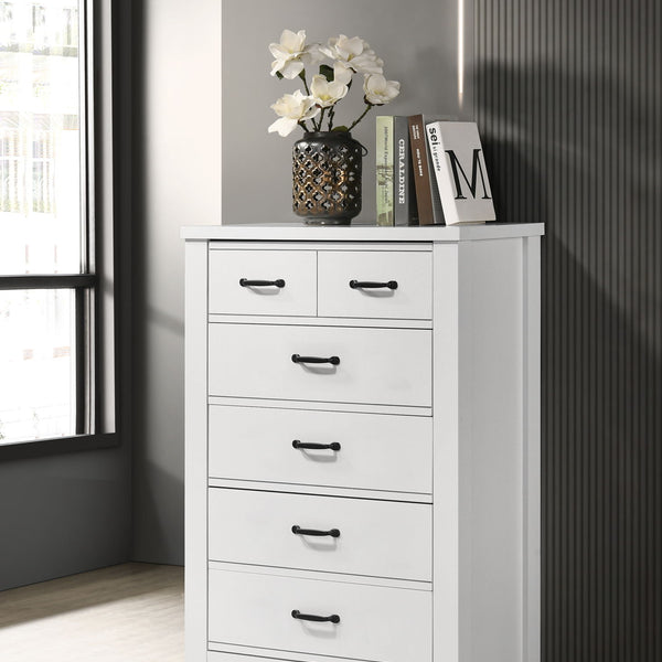 Cassini - 5 Drawer Chest - White