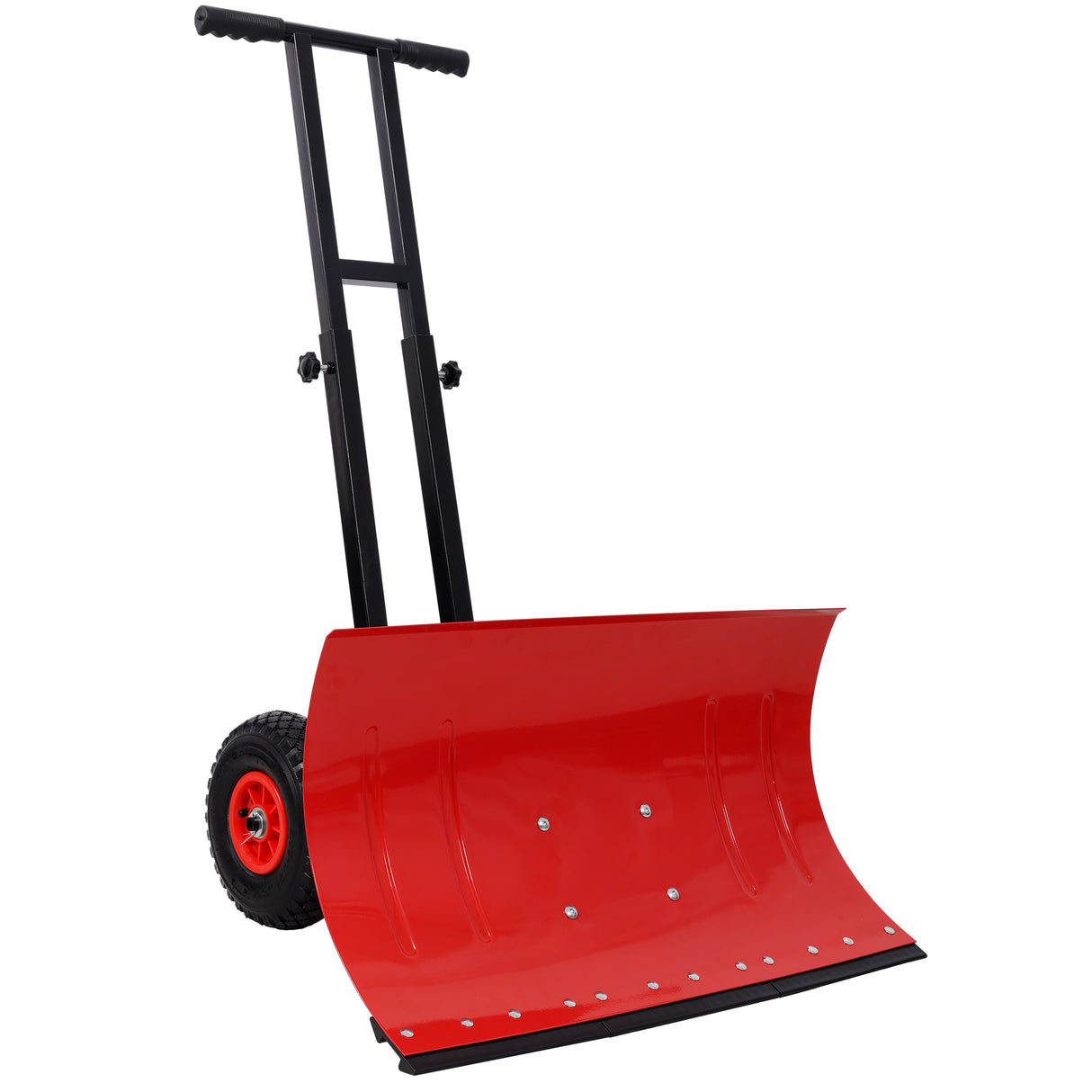 Dual Bar Snow Shovel with Wheels