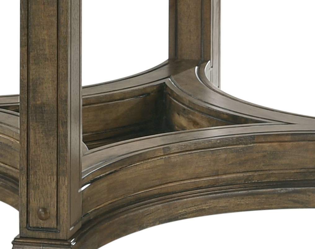 Parfield - Weathered Round Dining Table - Oak - Best Buy Furniture