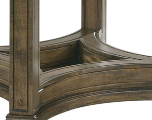 Parfield - Weathered Round Dining Table - Oak - Best Buy Furniture