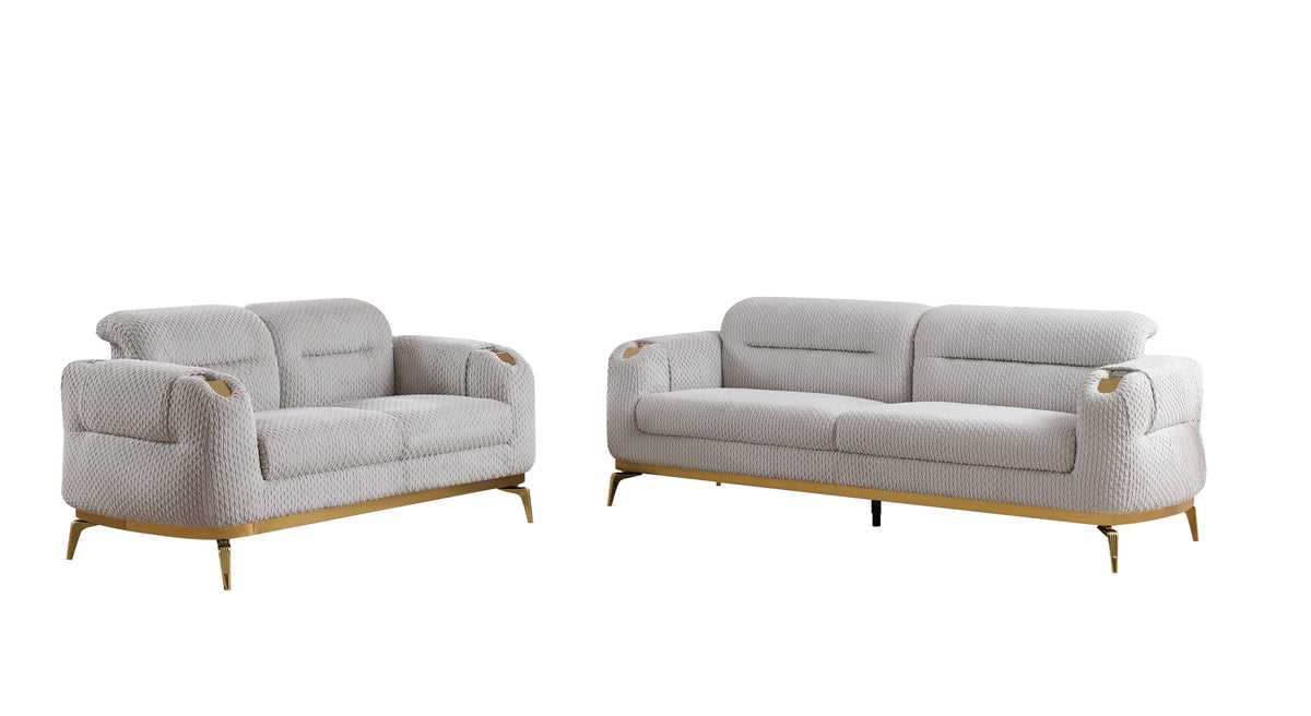 Zoe Modern Style 2PC Living Room Set