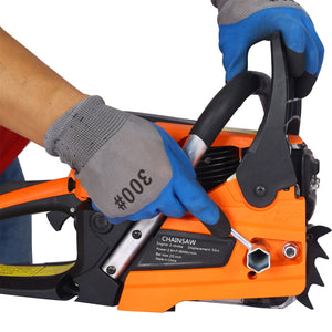 Professional Gasoline Chainsaw 20" 52Cc For Tree And Wood Cutting - Orange