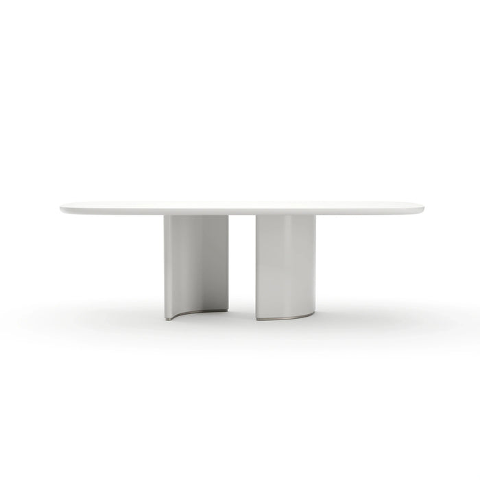 Tobie Rec Dining Table - Almond Milk