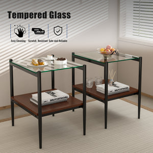 Set of 2 Rectangle End Table