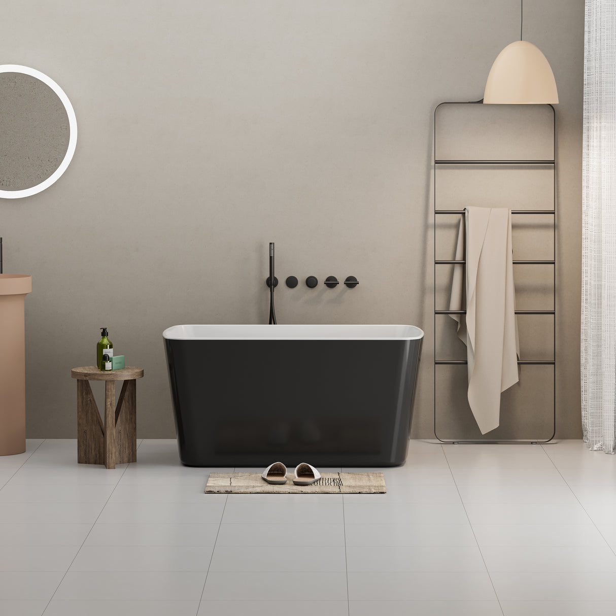 49'' Acrylic Freestanding Soaking Bathtub
