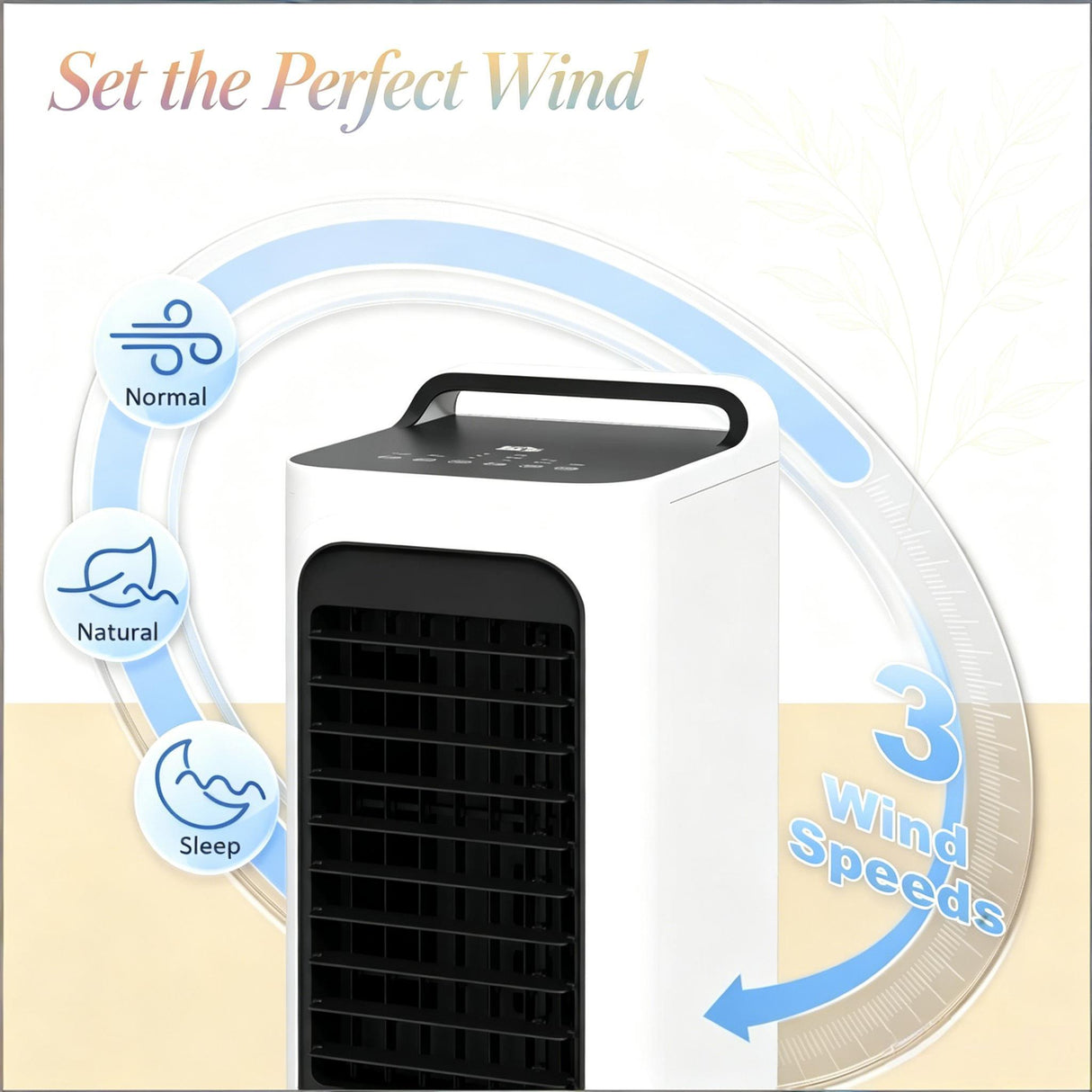 Swamp Cooler Air Conditioner with Three Refreshing Modes