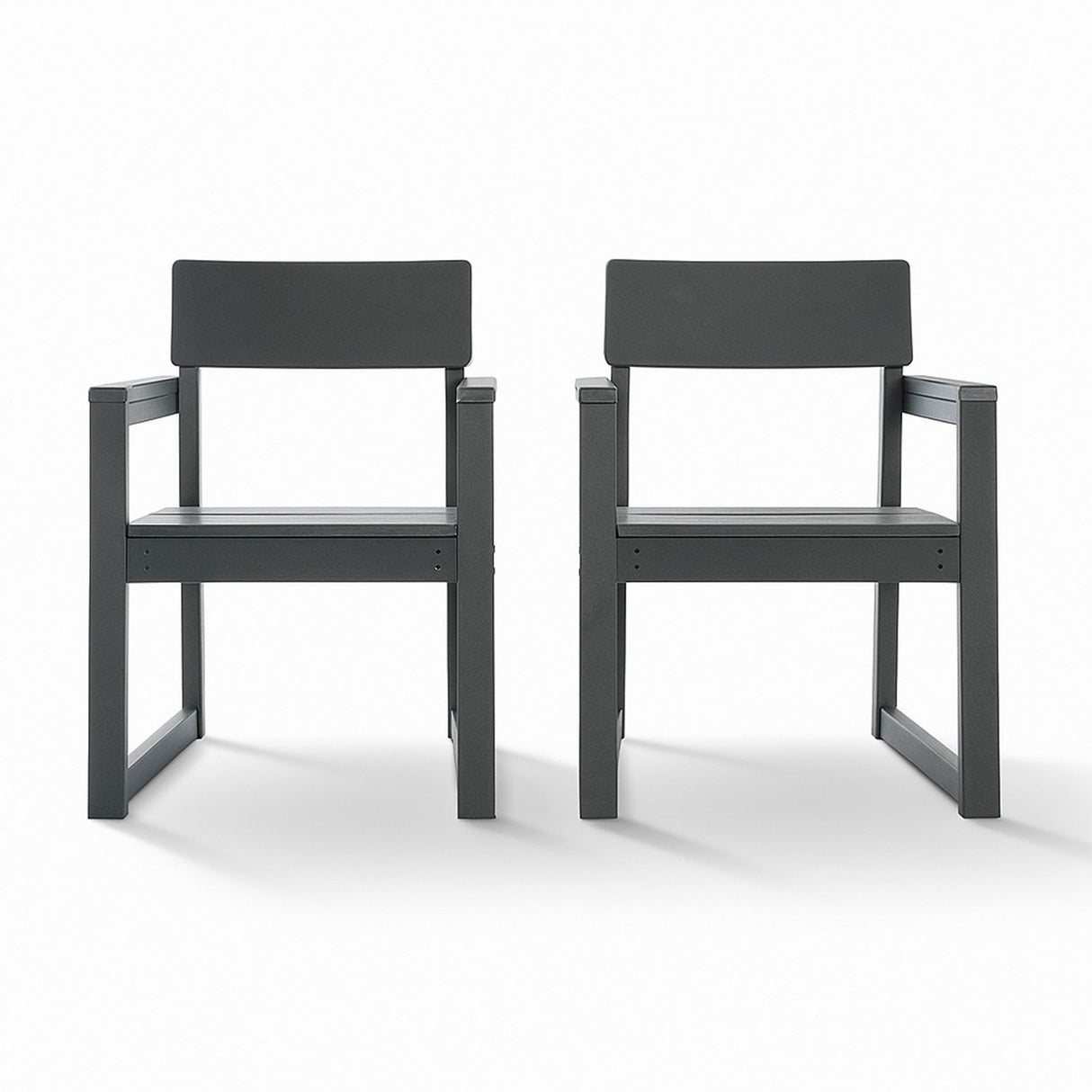 5 Piece Outdoor Dining Set, Table With Umbrella Hole And 4 Armrest Chairs