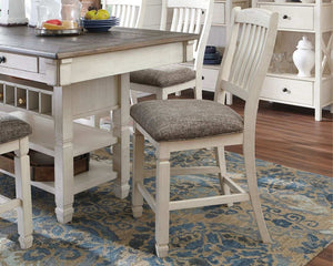 Bolanburg - Upholstered Barstool (Set of 2) - Beige - Best Buy Furniture
