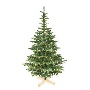 6ft Pre-Lit Christmas Tree with 300 Warm White Lights