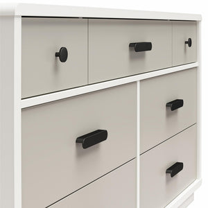 Valencia - 7 Drawer Wide Dresser - Taupe